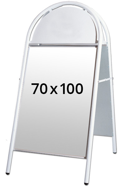 Expo Gotik Kundenstopper 70x100cm - weiß