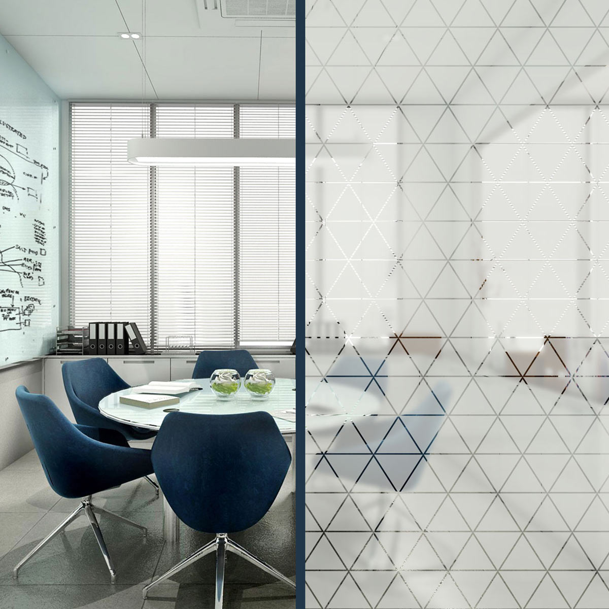 Sandstrahlfolie Triangle